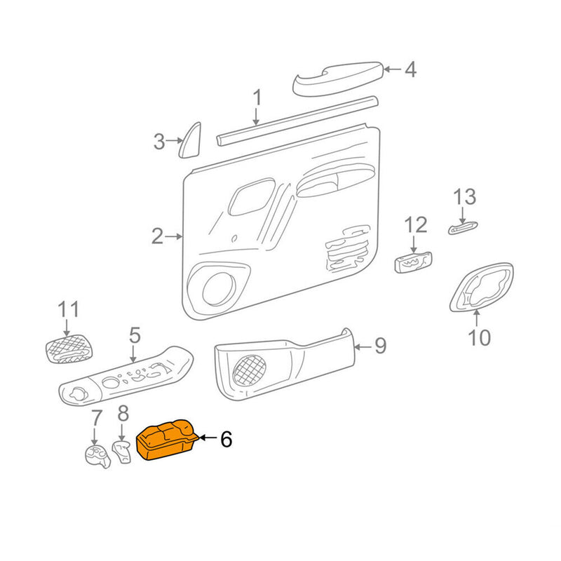 Front Right Power Window Door Lock Switch 15151362 For Chevrolet GMC Truck