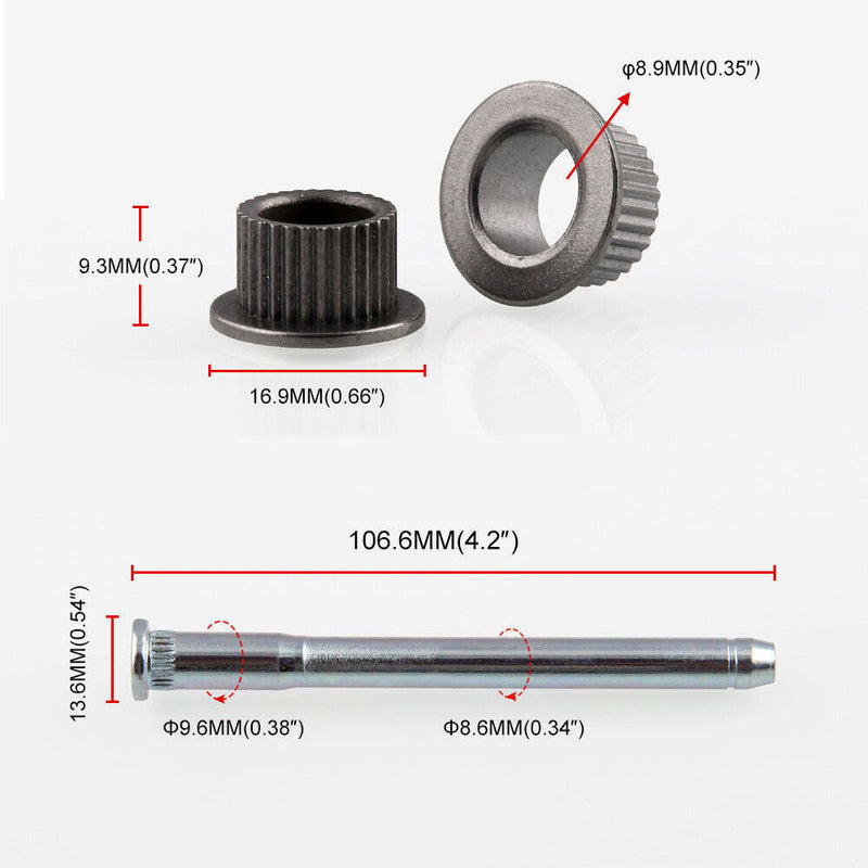 17Pcs Door Hinge Pins & Pin Bushing Kit For Chevrolet S10 GMC S15 1994-2004