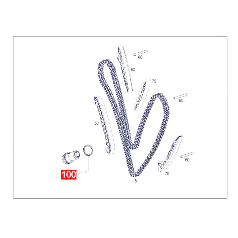 Timing Chain Tensioner for Mercedes-Benz S-Class (W221) R-Class (V251) 2006-2012