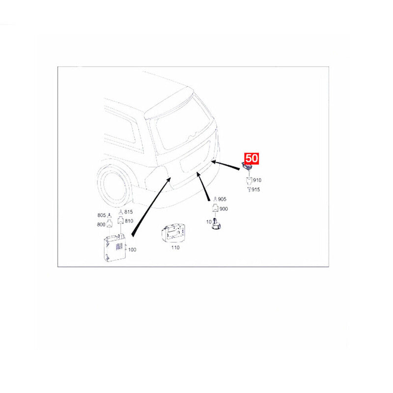 Trunk Lid Tailgate Control Switch for Benz W166 M-Class 2012-2016 GLE 2015-2019