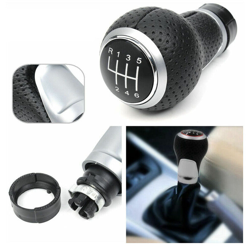 6 Speed Gear Shift Knob for Audi A3 2003-2013 A4 Q5 S3 S4 8P S LINE 2007-2015
