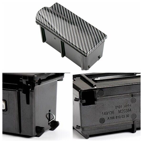 Carbon Fibre Front Console Ashtray Assembly for Mercedes-Benz W166 ML GLE