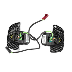 Carbon Fiber Steering Wheel Shift Paddle Shifter for Benz C-Class W205 2018-2021