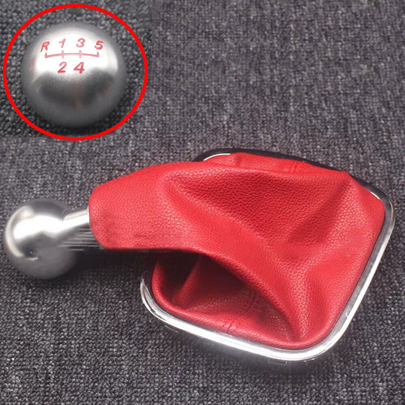 Aluminum Alloy Red 5 Speed Gear Stick Shift Knob for VW 2011-2014 Polo