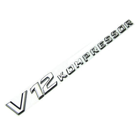 1?¨¢Chrome Side Fender Sticker Emblem Badge V12 KOMPRESSOR For All Mercedes-Benz