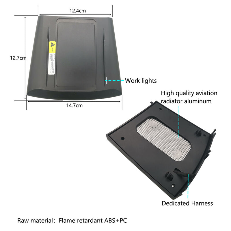 WXZOS Center Console Phone Wireless Fast Charging Pad for Toyota Crown 2015-2018