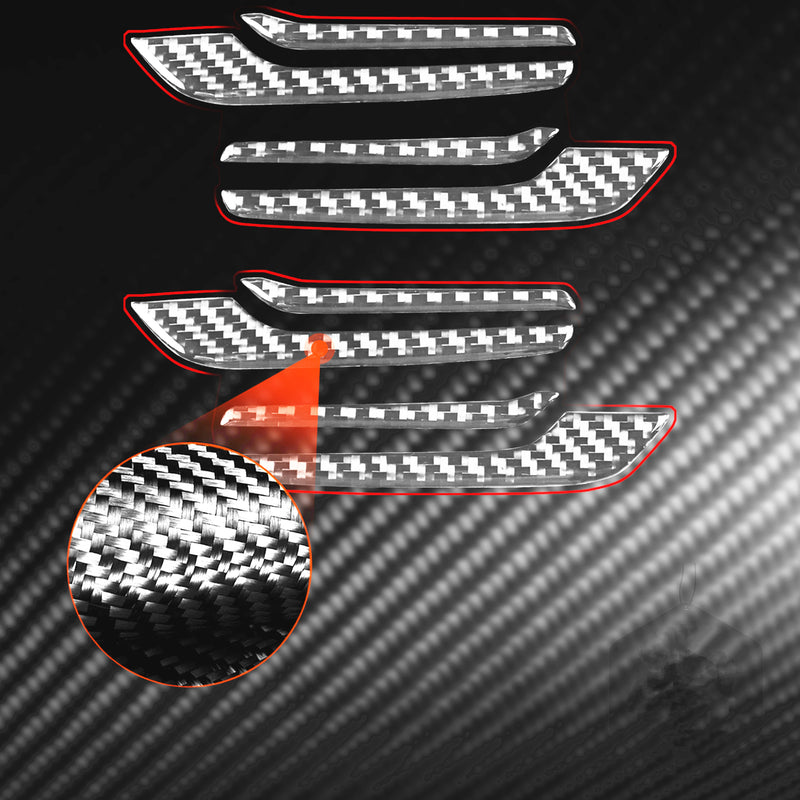 WXZOS Genuine Carbon Fiber Inner Door Handle Trim for Mercedes W223 S-class 2021-2024