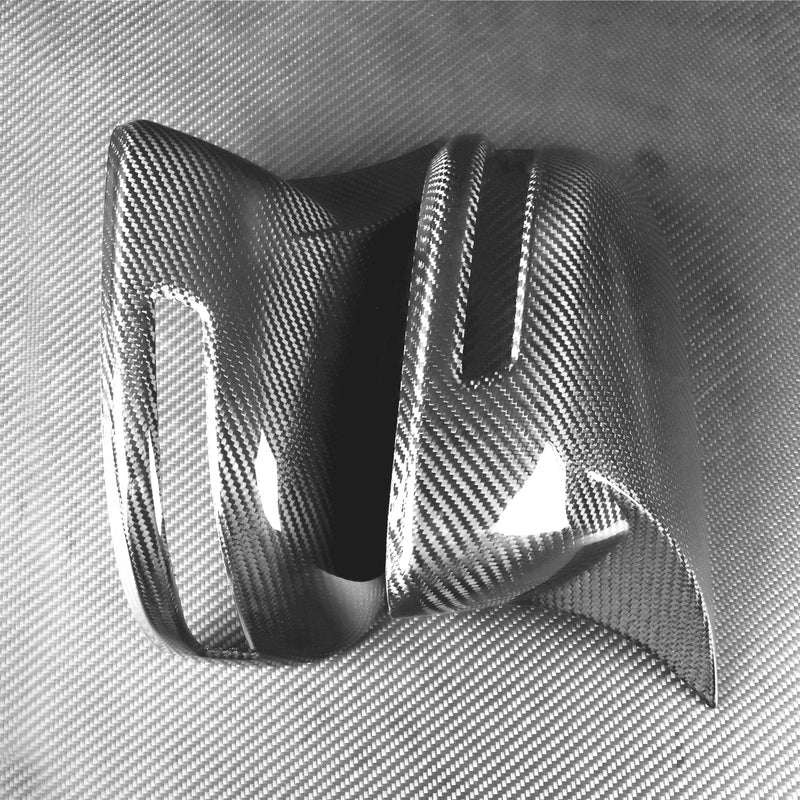WXZOS Genuine Carbon Fiber Wing Mirror Trim for Honda Civic 2012-2015