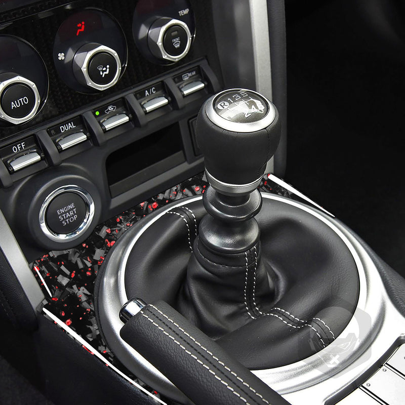 WXZOS Genuine Carbon Fiber Gear Shift Knob Lever Panel Trim for Toyota  86 2017-2020