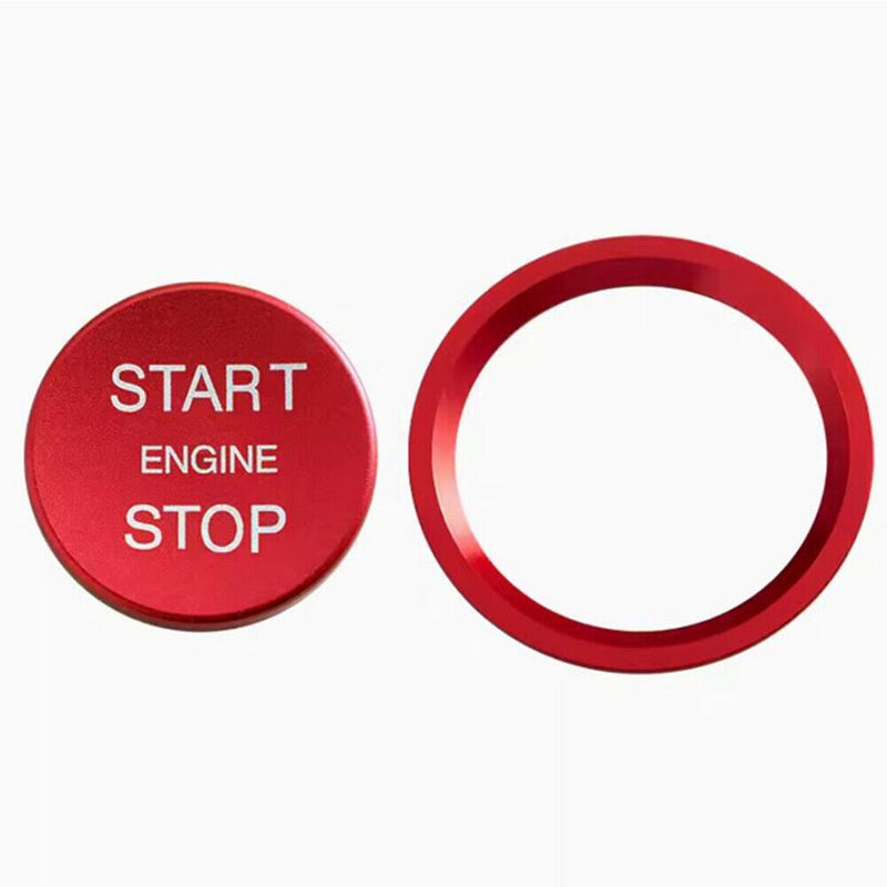 Anello coperchio pulsante rosso interruttore motore Start Stop per Audi Q5 Q7...