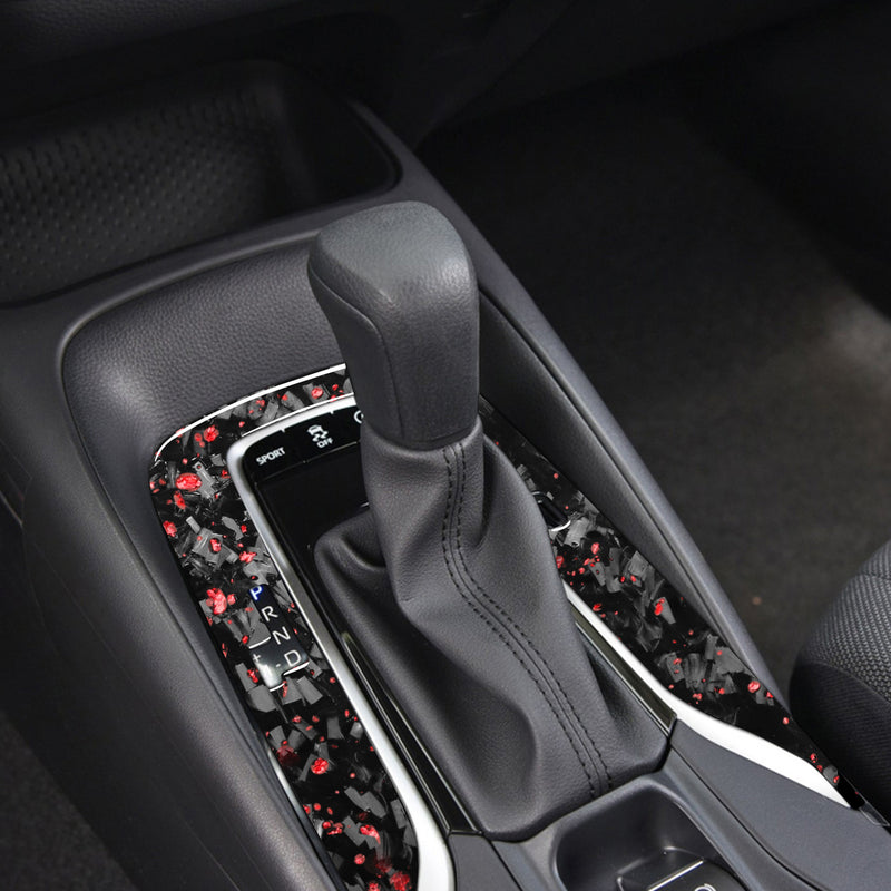 WXZOS Genuine Carbon Fiber Gear Shift Lever Panel Trim for Toyota Corolla 2019-2020
