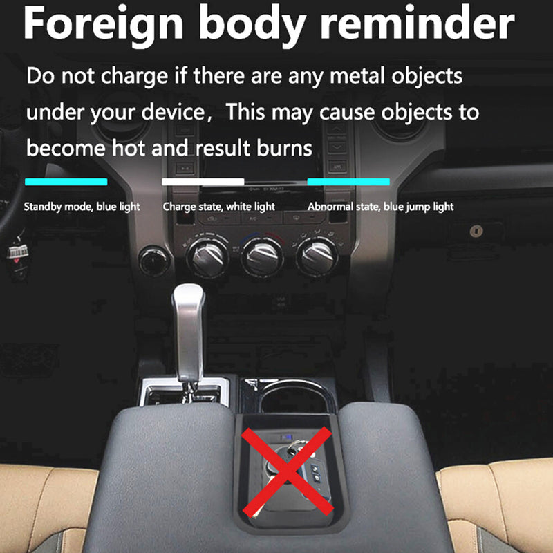 WXZOS Center Console Phone Wireless Fast Charging Pad for Toyota Tundra 2015-2021
