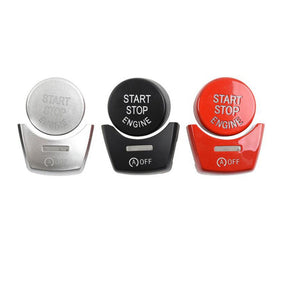 Black Engine Start Stop Button Cover Kit for BMW 7 Series F01 F02 F04 2009-2015