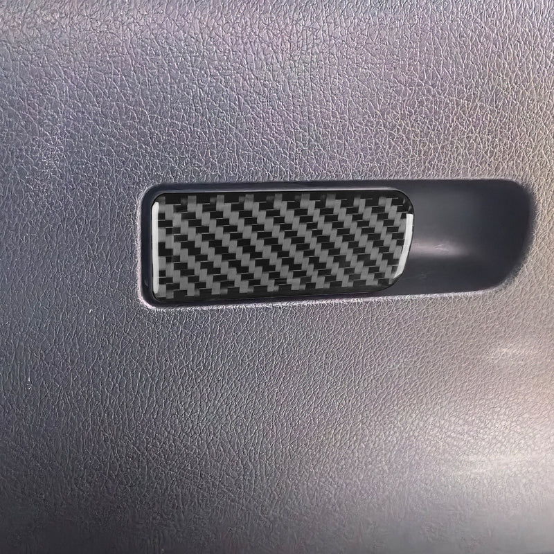 WXZOS Carbon Fiber ‌Center Glove Compartment Box Trim for Benz W206 C-class 2022-2024