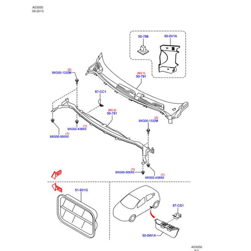 WXZOS Rear Trunk Boot Opening Microswitch Button for Ford Escape 2008-2014