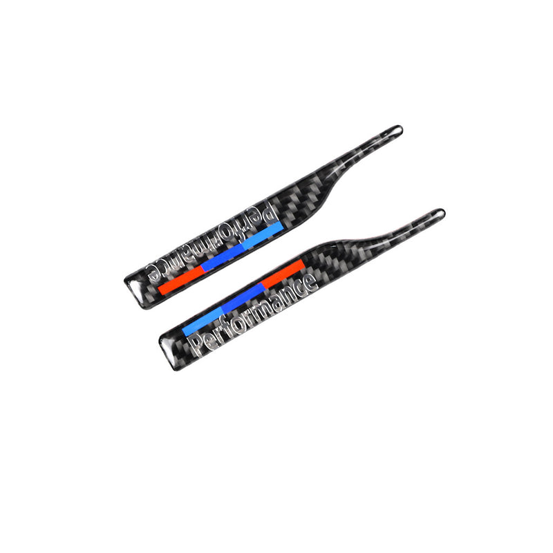 WXZOS Genuine Carbon Fiber Rear View Mirror Anti-Collision Sticker for BMW 2012-2018