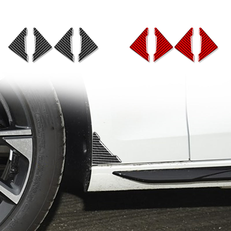 WXZOS Genuine Carbon Fiber Door Plate Anti-Collision Sticker for BMW F06 F12 2012-2018