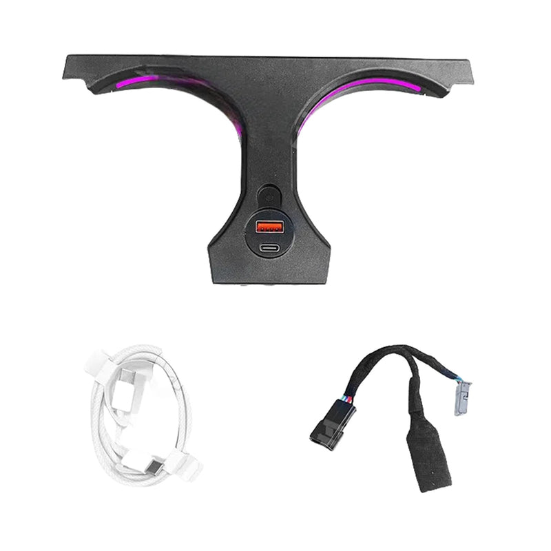 WXZOS 45W Center Console Cup Holder Ambient Light for BMW G01 X3 G02 X4 iX3 2019-2023