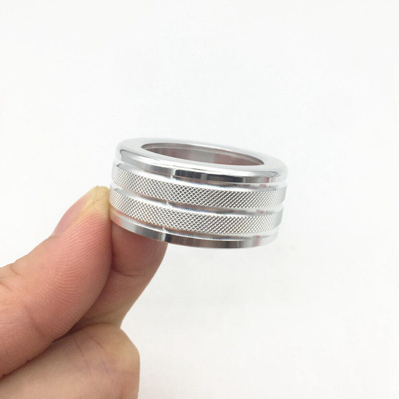 AC Air Conditioner Knob Covers Trim Silver For BMW E60 520 523 530 2004-2010