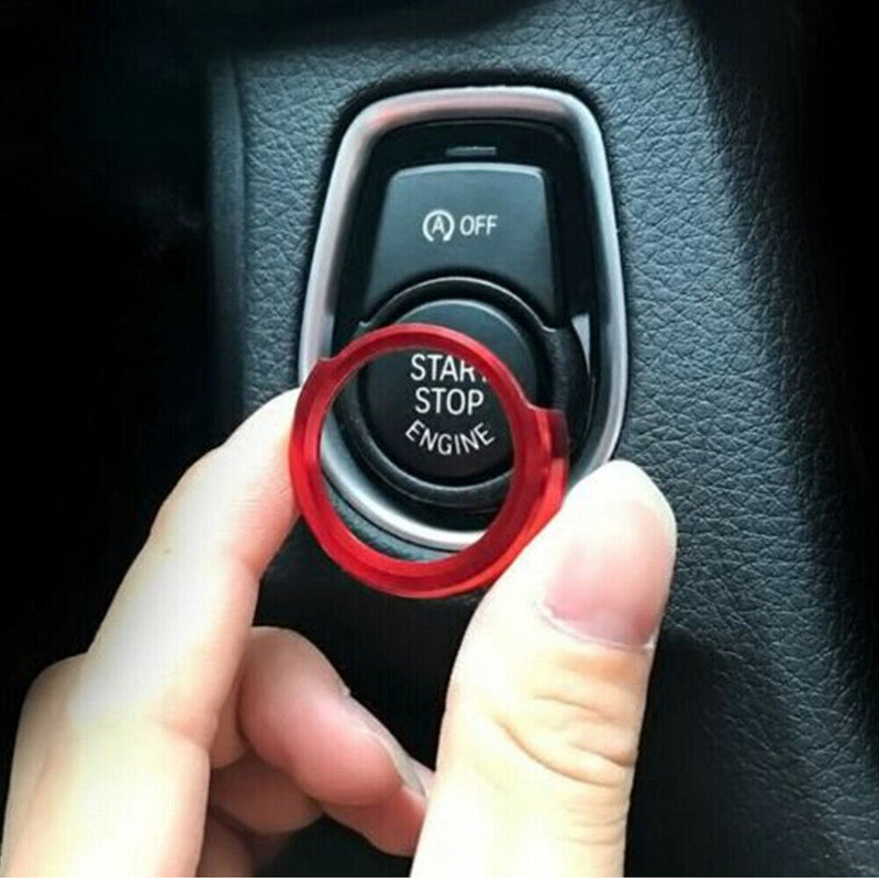 Red Engine Start Stop Button Switch Frame Cover Trim for BMW F30 F20