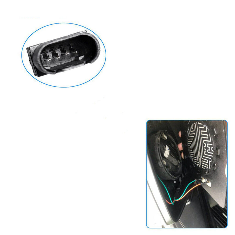 4Pins Side Mirror Heating Function Connector Cable Wire For BMW