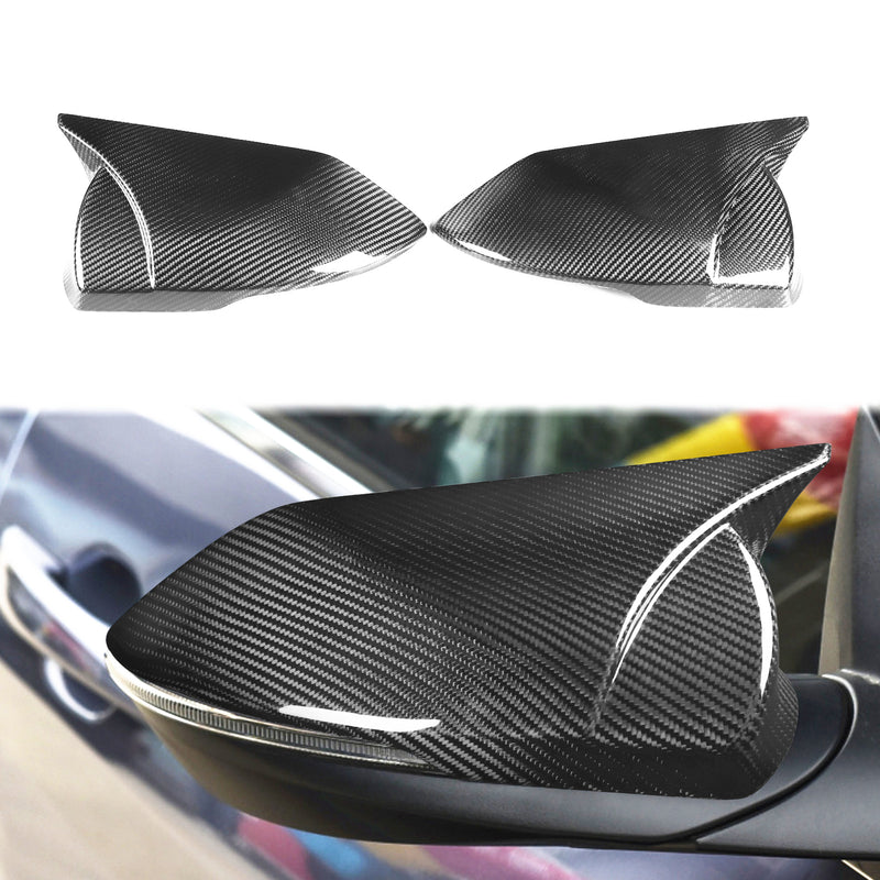 WXZOS Genuine Carbon Fiber Wing Mirror Trim for Hyundai Elantra 2021-2023