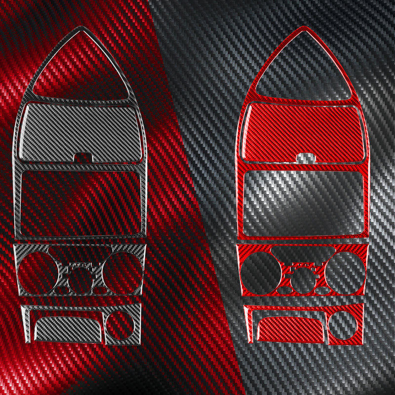 WXZOS Genuine Carbon Fiber Center Dashboard Panel Trim for Toyota Celica 2000-2005