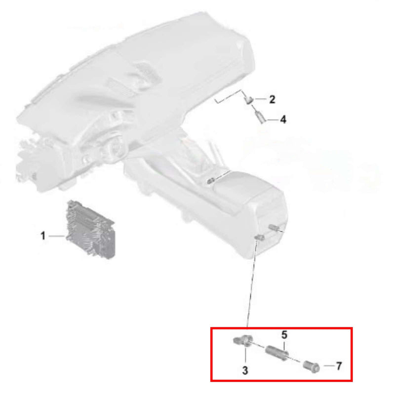 WXZOS Rear Center Cigarette Lighter Socket Kit for Porsche Cayenne (9Y0) 2018-2024