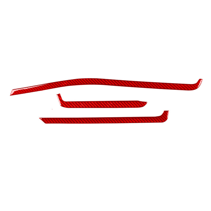WXZOS Genuine Carbon Fiber Dash Center Vent Trim for Chevrolet Corvette C8 2020-2024