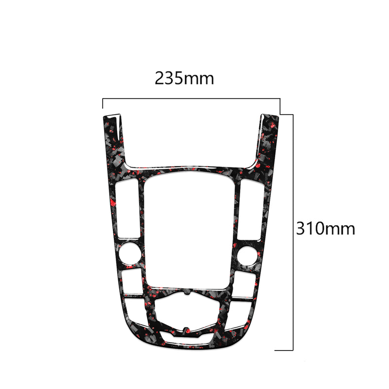 WXZOS Genuine Carbon Fiber Gear Shift Lever Panel Trim for Audi A4 B8 S4 RS4 2009-2012