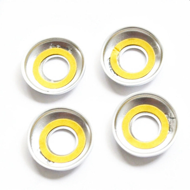 4Pcs ABS Silver Door Lock Knob Cap Cover for BMW 5 Series 2002-2009 E60 4DOOR