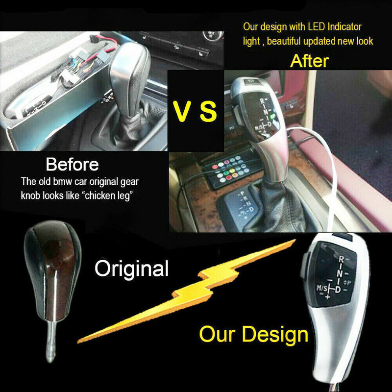 Pre-facelift LHD LED Gear Shift Knob for BMW 1997-2002 E39 5 SeriesSedan Touring