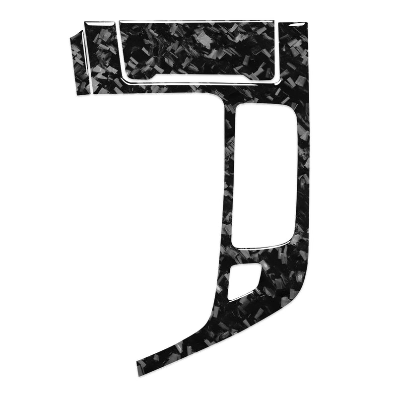 WXZOS Genuine Carbon Fiber Gear Shift Lever Panel Trim for Audi Q7 SQ7 (4MB) 2016-2019