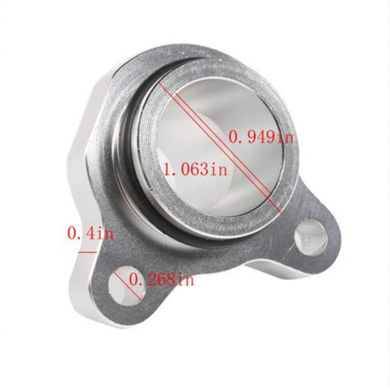 Silver Aluminum Alloy Water Hose Fitting Head 11537541992 For BMW 1' 3' 335i Z4