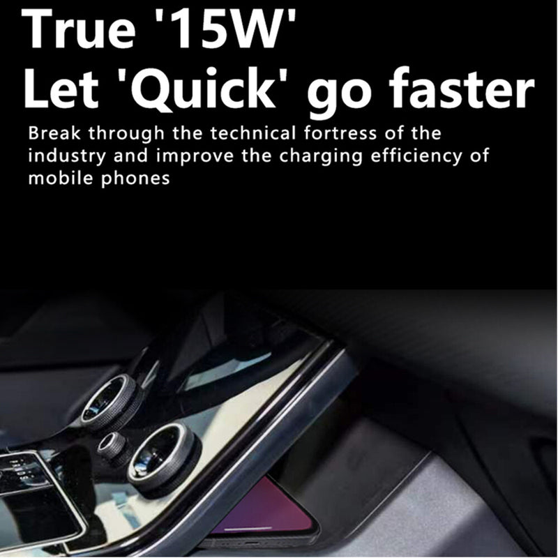 WXZOS Center Console Wireless Fast Charging Pad for Land Rover Velar 2016-2022