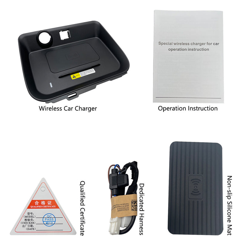 WXZOS Center Console Phone Wireless Fast Charging Pad for Toyota RAV4 2020-2021