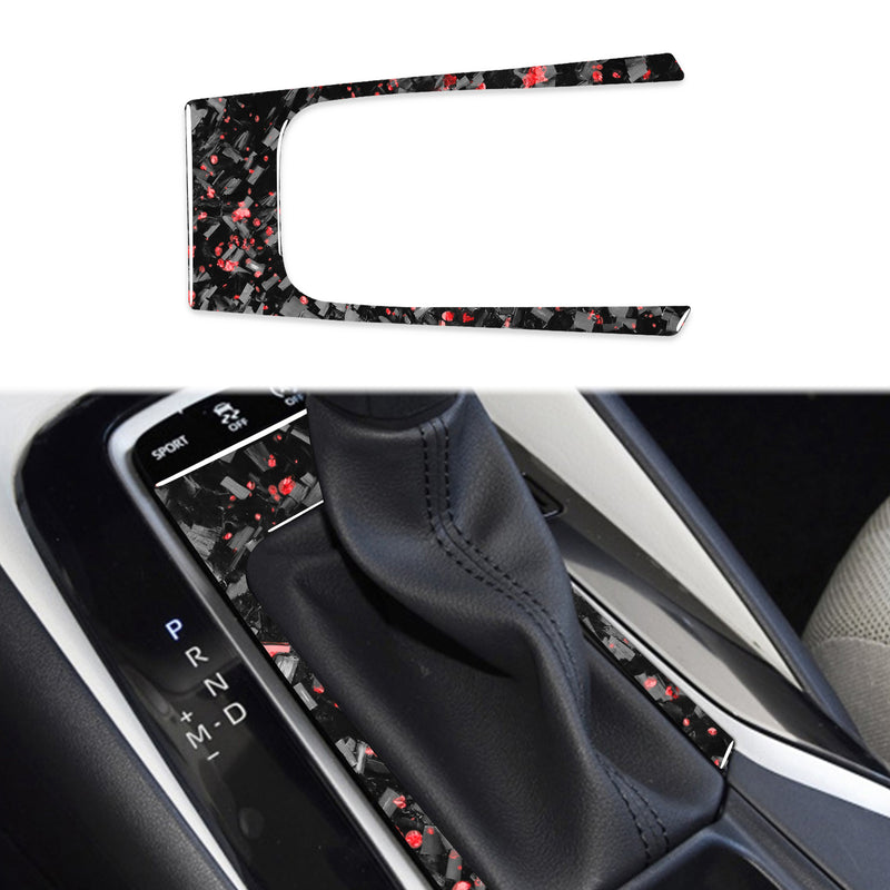 WXZOS Genuine Carbon Fiber Gear Shift Lever Panel Trim for Toyota Corolla 2019-2020