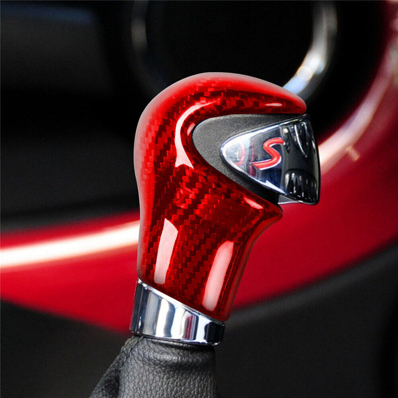 Carbon Fiber Gear Shift Knob Cover Trim for Mini Cooper R58 R59 R60/61 2011-2015