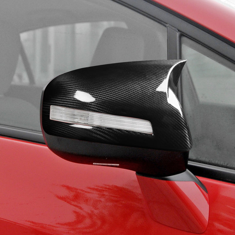 WXZOS Genuine Carbon Fiber Wing Mirror Trim for Honda Civic 2012-2015