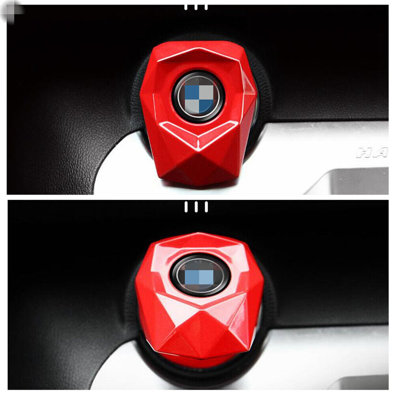 Red Engine Start Stop Button Switch Decor Trim Cover for BMW 3' 5' 6' 7 ' X5 X6
