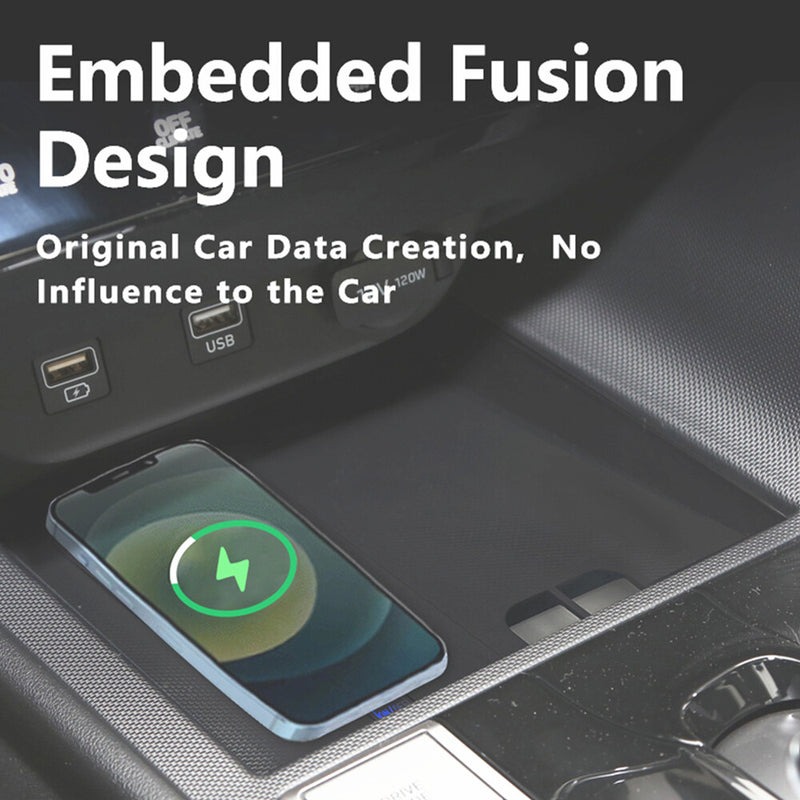 WXZOS Center Console Phone Wireless Fast Charging Pad for Hyundai Elantra 2021-2022