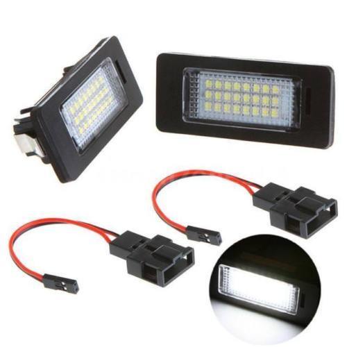 2x Error Free LED License Plate Light Lamp For Audi A4 B8 A5 S5 TT Q5 PASSAT R36