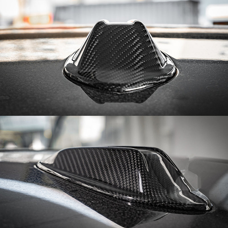 WXZOS Genuine Carbon Fiber Roof Shark Antenna Cover for BMW M2 G87 X4 2023-2025