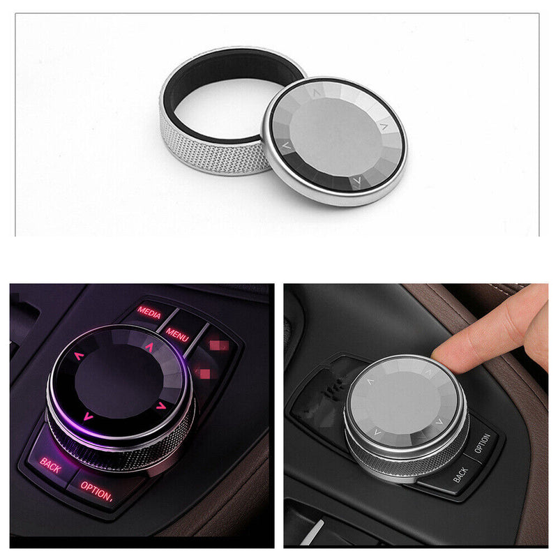 IDrive MultiMedia Knob Aluminum alloy Cover for BMW 2011-2013 X3 2010-2013 M5 M6