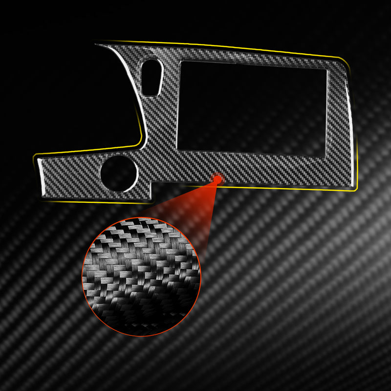 WXZOS Genuine Carbon Fiber Infotainment Display Trim for Chevrolet Corvette C8 2020-24