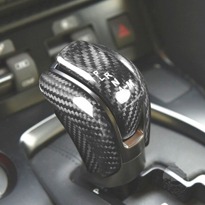 Genuine Carbon Fiber Gear Shift Knob Handle Cover Fit for Nissan GT-R 2017-2022