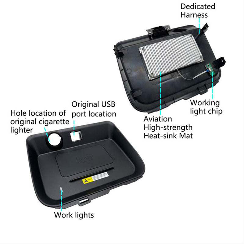 WXZOS Center Console Phone Wireless Fast Charging Pad for Toyota RAV4 2020-2021