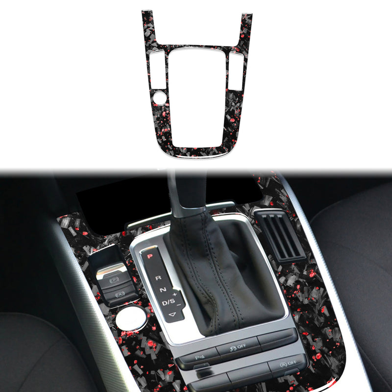 WXZOS Genuine Carbon Fiber Gear Shift Lever Panel Trim for Audi A5 S5 RS5 2013-2016