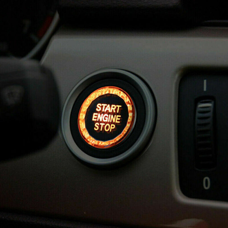 Blue Engine Start Stop Switch Button Cover For BMW E Classis E90 E92 93