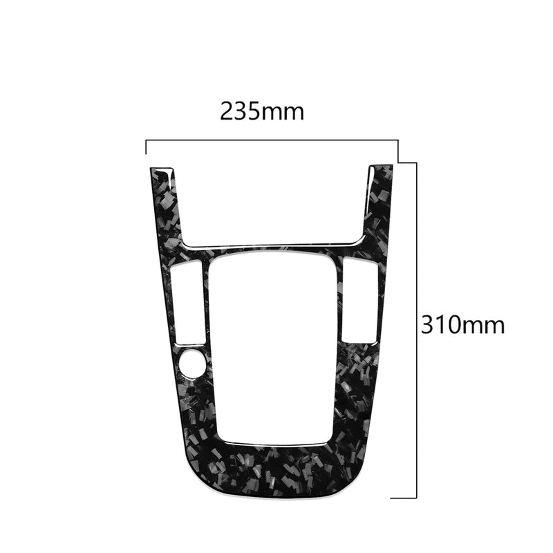 WXZOS Genuine Carbon Fiber Gear Shift Lever Panel Trim for Audi A5 S5 RS5 2009-2012